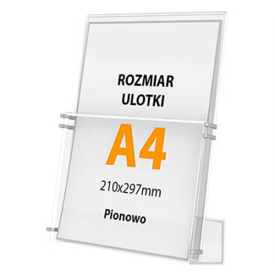 Kieszeń A4 pionowa do stojaków serii CLASP