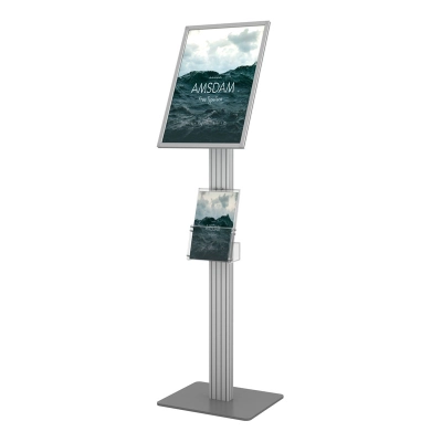 Stojak informacyjny na plakat A3 i ulotki DL - widok całej konstrukcji