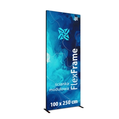 Ścianka modułowa FlexFrame 100 x 250 cm - czarna
