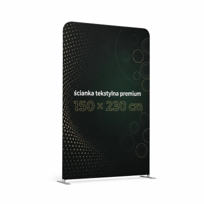 Ścianka reklamowa tekstylna Premium 150 × 230 cm