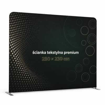 Ścianka reklamowa tekstylna Premium 250 × 230 cm