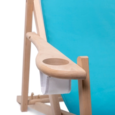 Leżak Relax Comfort - podłokietnik z uchwytem na kubek Leżak Relax Comfort - podłokietnik z uchwytem na kubek