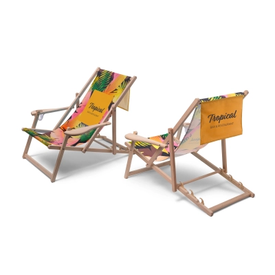 Leżak plażowy Relax Comfort - widok z przodu Leżak plażowy Relax Comfort - widok z przodu