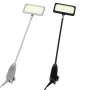 Srebrna lampa LED 116 z obrotową głowicą