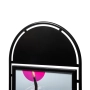 Zaokrąglony panel na logo w potykaczu zewnętrznym