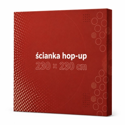 Ścianka reklamowa Hop-Up prosta 2,3 x 2,3 m