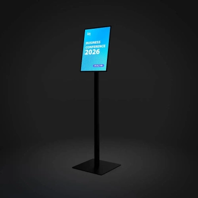 Stojak na menu A3 LED Slide-In z podświetlonym plakatem konferencyjnym. Stojak na menu A3 LED Slide-In z podświetlonym plakatem konferencyjnym.