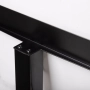 Połączenie ramki z aluminiowym słupkiem stojaka A3 LED Slide-In. Połączenie ramki z aluminiowym słupkiem stojaka A3 LED Slide-In.