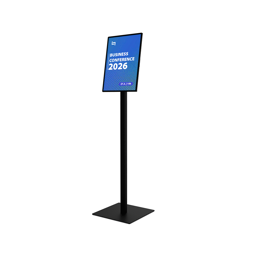 Podświetlany stojak na menu A3 LED Slide-In z prezentacją podświetlenia na animacji. Podświetlany stojak na menu A3 LED Slide-In z prezentacją podświetlenia na animacji.