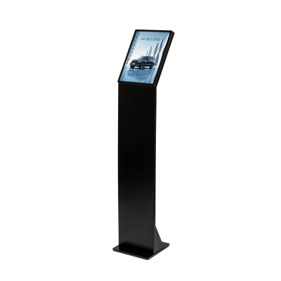 Podświetlany stojak na plakat A4 LED Slide In - czarna konstrukcja Podświetlany stojak na plakat A4 LED Slide In - czarna konstrukcja