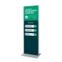 Dwustronny totem Panel Plus 2×A1 - srebrny