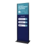 Dwustronny totem Panel Plus 70 × 200 cm - czarny Dwustronny totem Panel Plus 70 × 200 cm - czarny