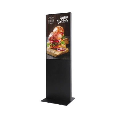 Czarny totem multimedialny Smart Line 43 cale