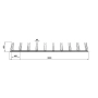 Wymiary stojaka Multibike 10 - 390 × 42 × 54 cm