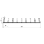 Wymiary stojaka Multibike 9 - 348 × 42 × 54 cm