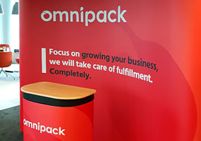 Ścianka Pop-Up dla firmy Omnipack