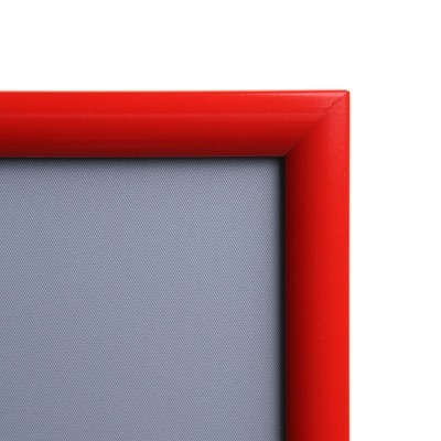 Czerwona rama zatrzaskowa OWZ o profilu 25 mm