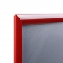 Czerwona rama zatrzaskowa OWZ o profilu 25 mm