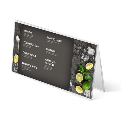 Dwustronny stojak typu A na poziome menu