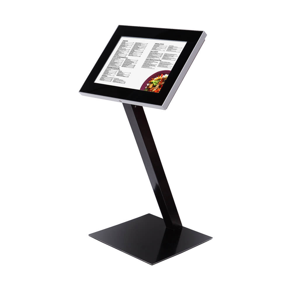 Zewnętrzny podświetlany stojak na menu klasy premium