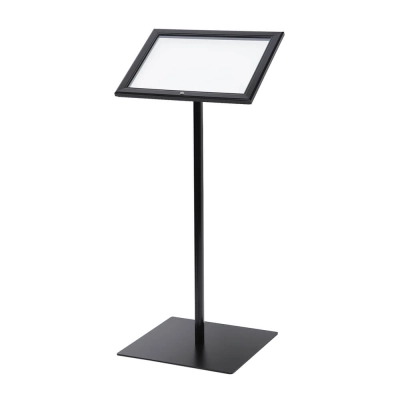 Czarny stojak S-BLACK do prezentacji menu 2xA4