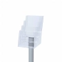 Cztery pionowe kieszenie na ulotki A5 Cztery pionowe kieszenie na ulotki A5