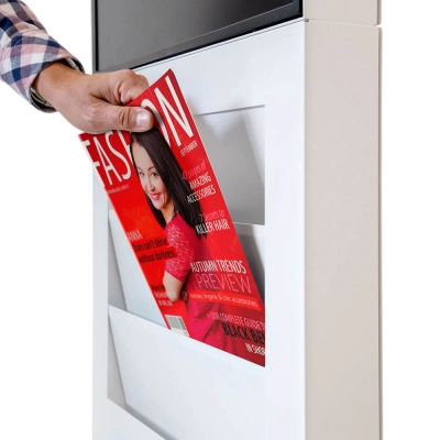 Kieszenie na materiały A4 w białym totemie Smart Line