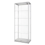 Podświetlana LED witryna wystawowa 800 mm z frontowymi drzwiami uchylnymi