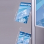 Dwustronny stojak na plakat i ulotki TOP 12 - kieszeń A4 i 2 x DL